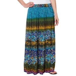 Chaundry KC Floral Print Maxi Skirt Size Small